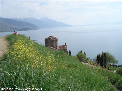 Ohrid: veduta della città dal castello