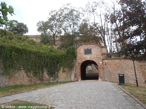 l'ingresso della fortezza di Spielberg a Brno