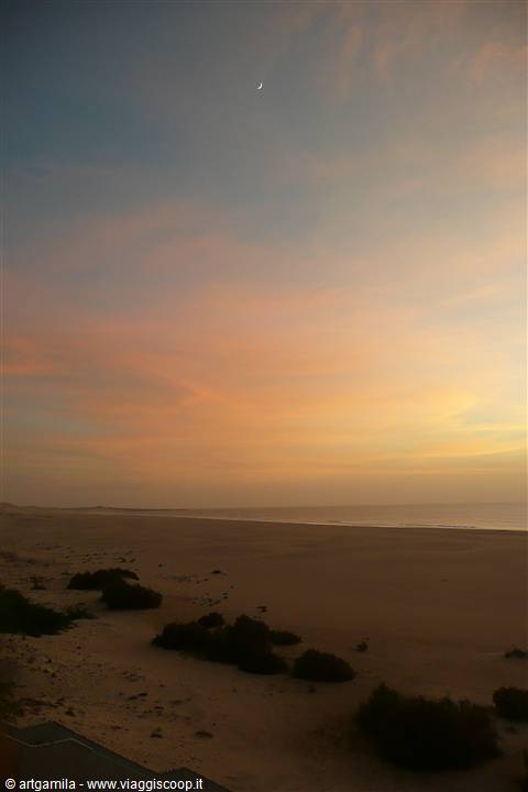 Praia de Chaves al tramonto