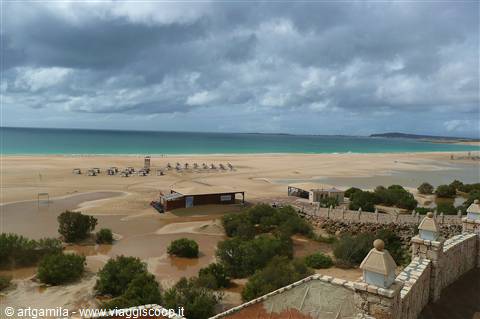 Praia de CHaves rain view