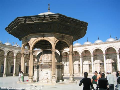 The courtyard inside Mohamed Ali mosque
