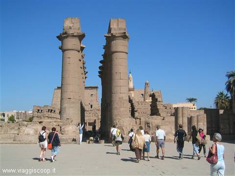 The interiors of Luxor temple