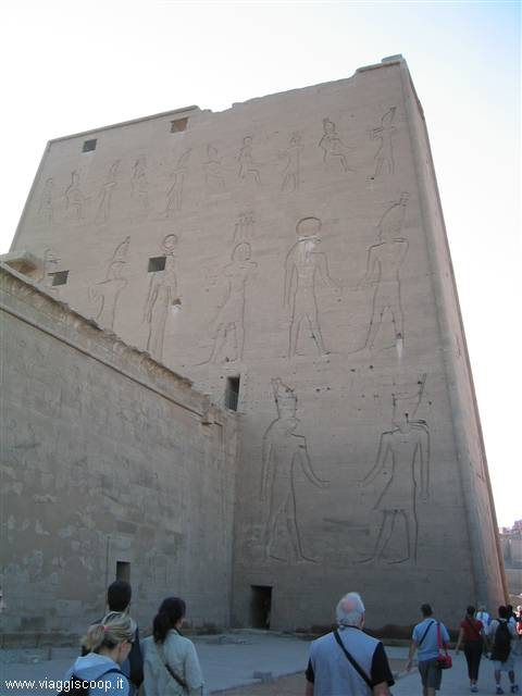 The other side of Edfu temple entrance