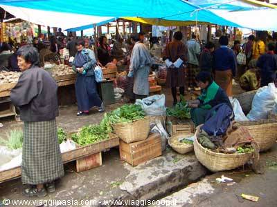 il mercato di thimpu