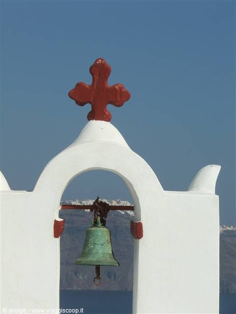 Santorini:Thira vista da Oia