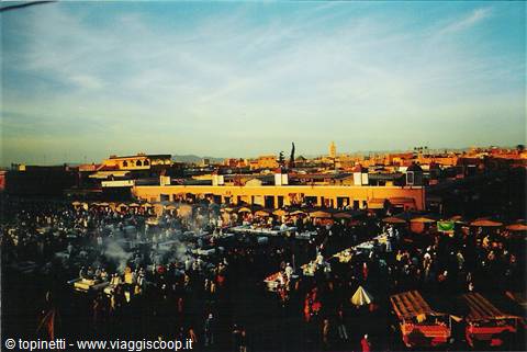 Marrakech:piazza Jemaa El Fnaa