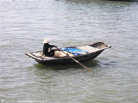 Pescatore nella Baia di Halong...