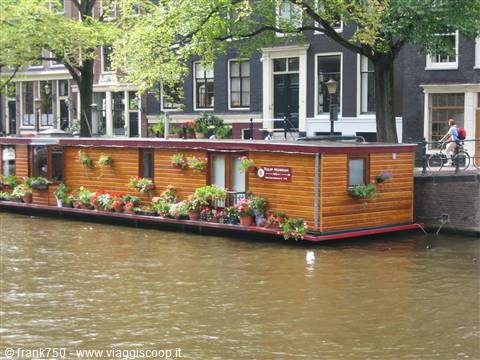 houseboat in Amsterdam