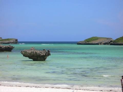 Watamu beach at low tide