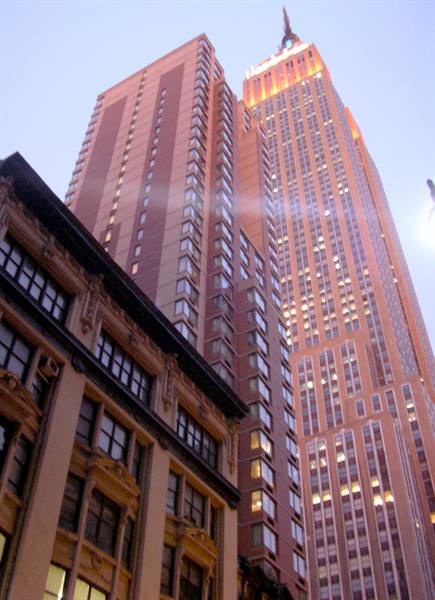 Empire State Building at sunset
