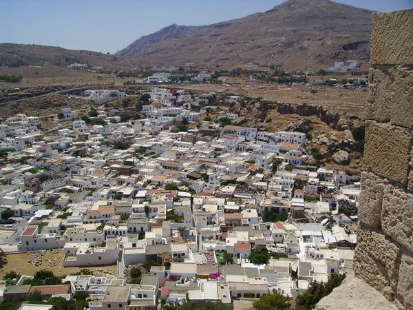Lindos seen from the Acropolis