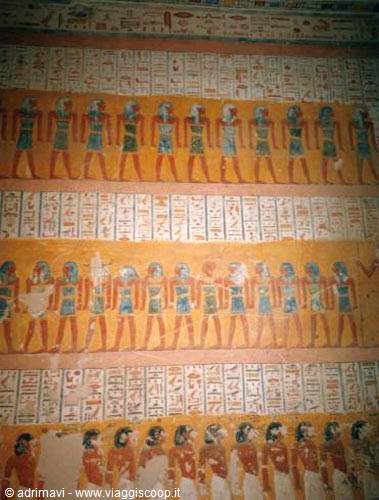 interior of a pharaonic tomb - valley of the Kings