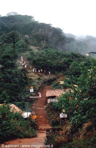 Adam's Peak - start of the flight of steps