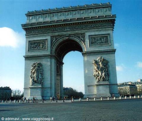the Arc de Triomphe - Paris