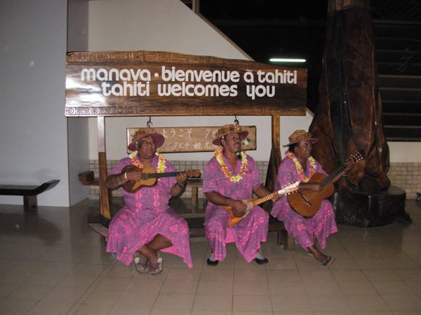 Arrival in Tahiti