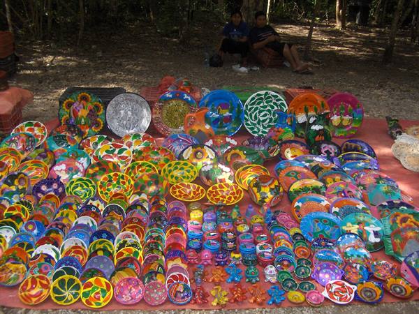 Pile of dishes Chichen Itza