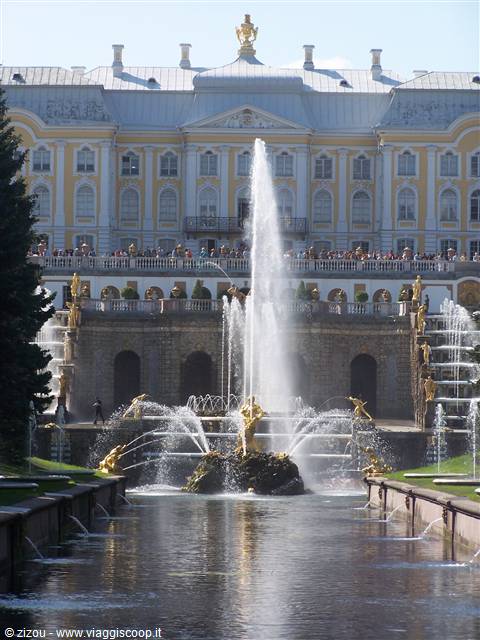 ENTRANCE TO PETERHOF(summer residence of the tsars)
