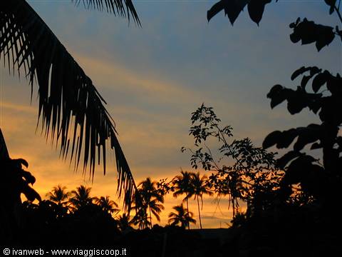 Sunset at the Peace Laguna Resort