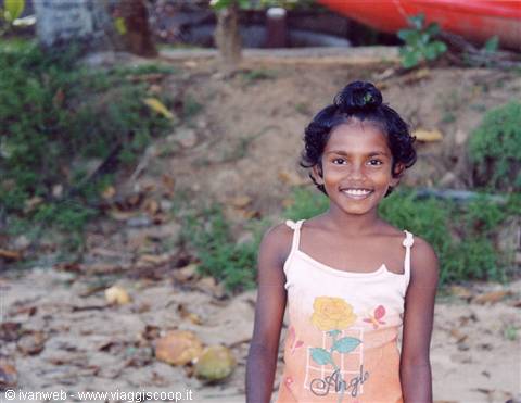 Nilani, one of the little girls who was always with us on the beach...