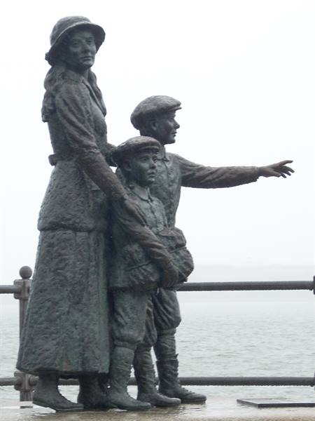 Cobh statue to the emigrants