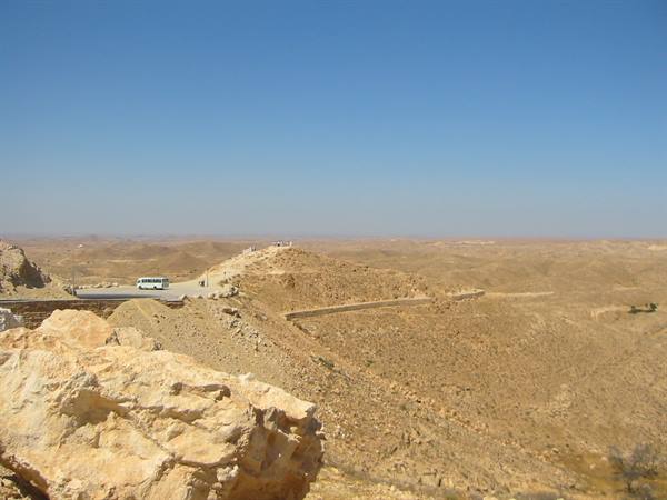 the rocky desert in matmata (the starwars set)