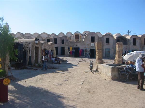 the market in the ksour (ancient granaries) in medenine