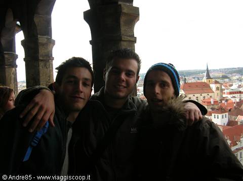 in Prague you have to climb many steps
