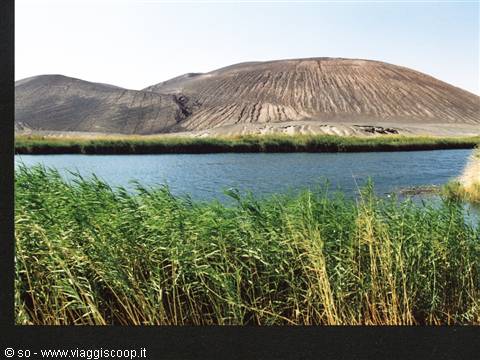 The crater of WAW AN NAMOUS