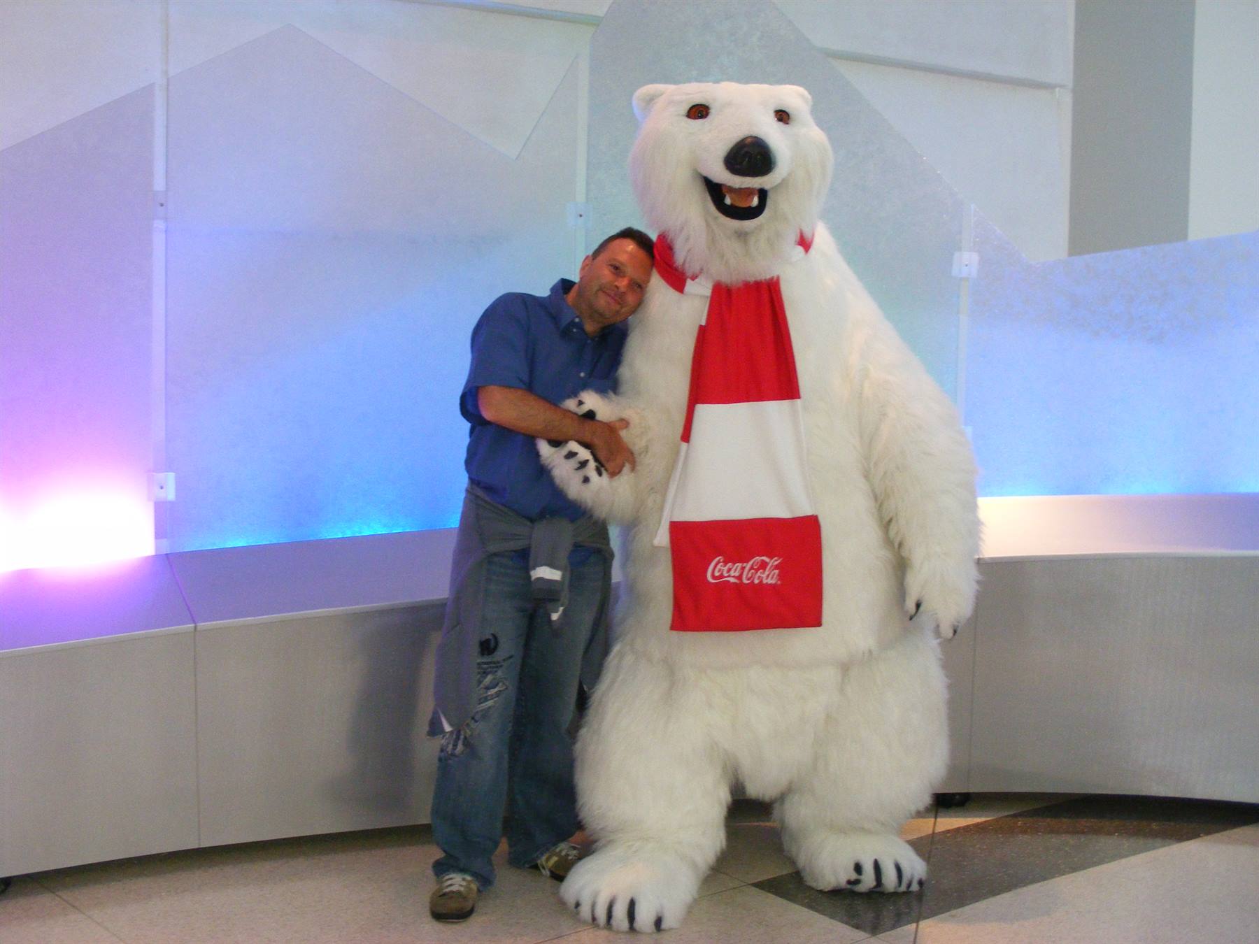me and the Coca Cola bear