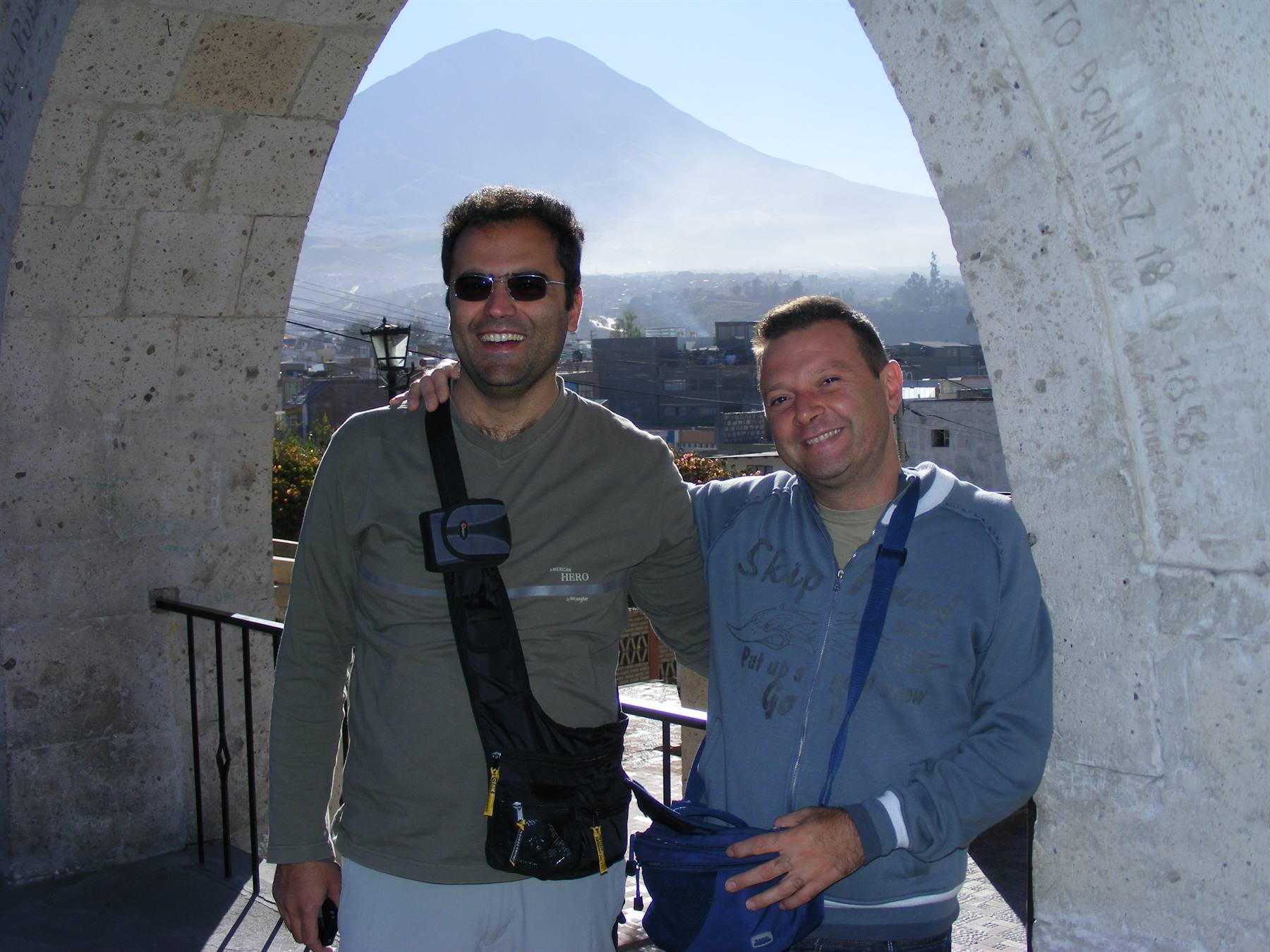 me and Francesco in Arequipa