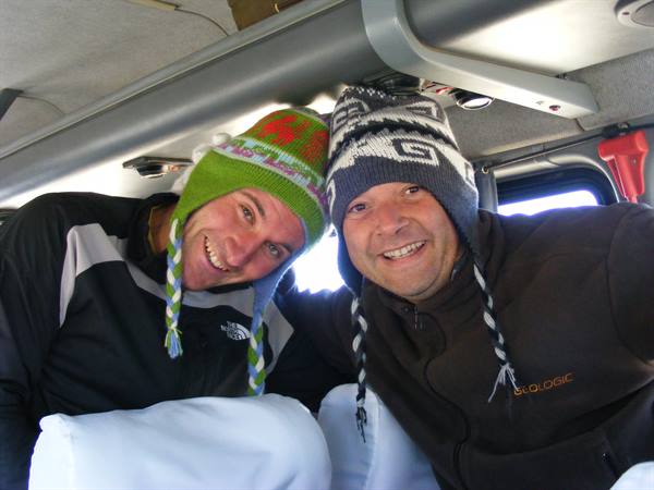 Me and Gregorio....how cold!!!