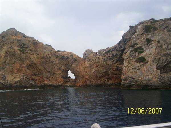 THE BAT CAVE PHOTOGRAPHED DURING THE TRIP TO THE NATURE PARK