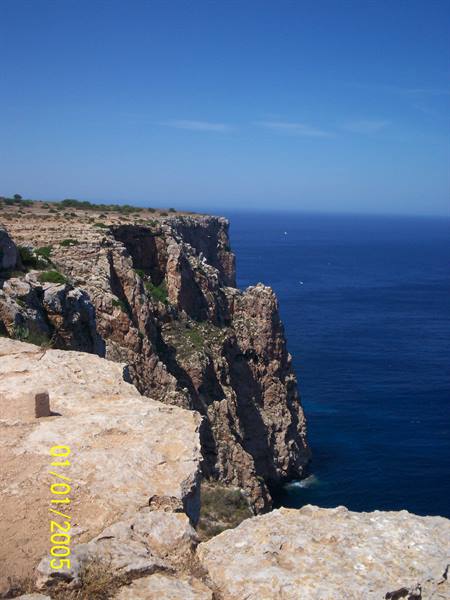 IN FRONT OF THE LIGHTHOUSE...FORMENTERA....MAGNIFICENT SHEER DROP