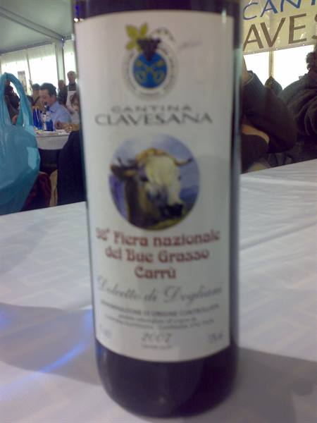 The Bollito non stop marquee and the free wine
