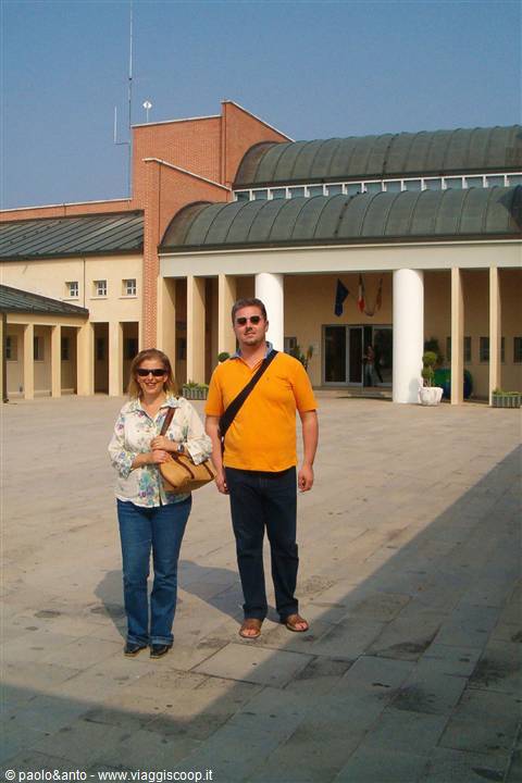 us in the courtyard