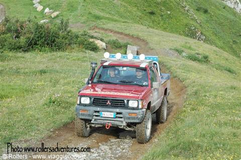 Rollers support vehicle