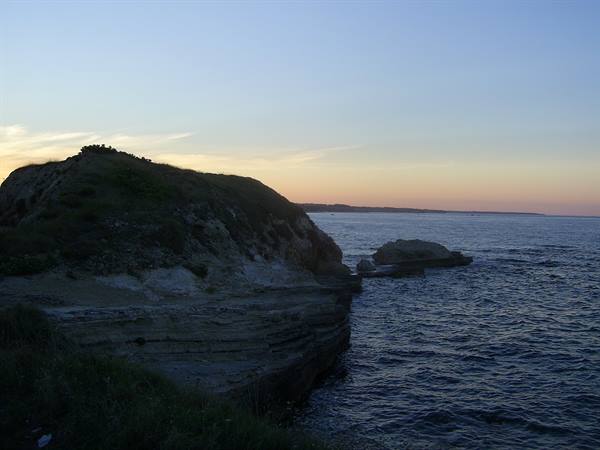 sunset at otranto...camper a few steps from the sea