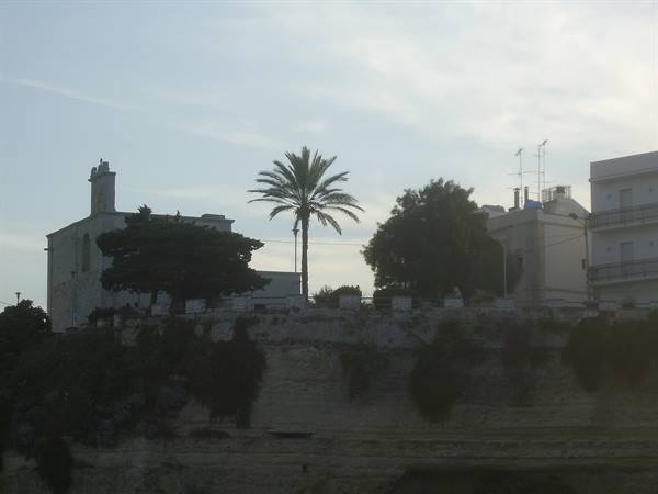 a glimpse of Otranto seen from the sea