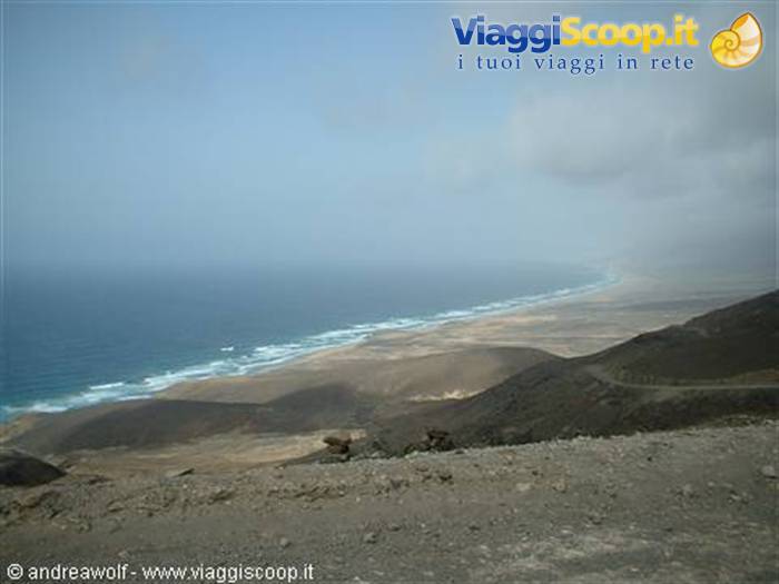 Cofete beach seen from above...