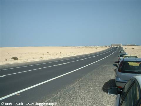 The desert stretch of Corralejo