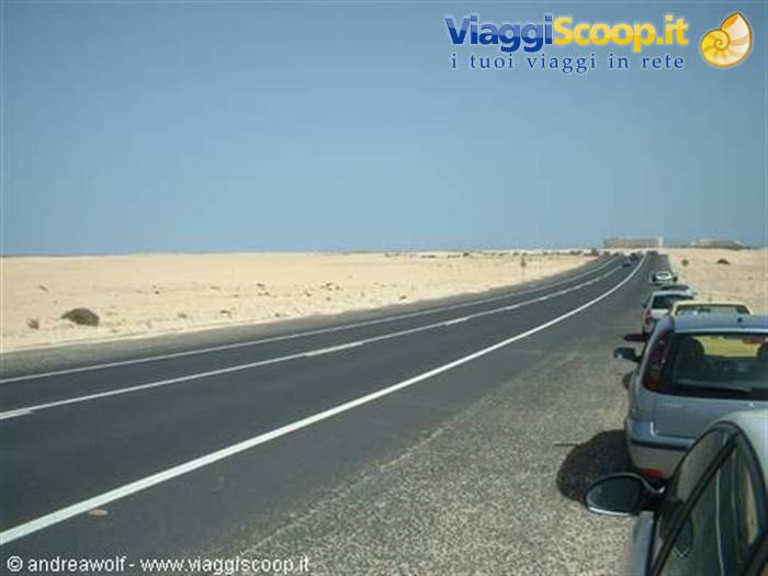 The desert stretch of Corralejo