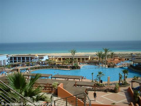 The Barcelo Jandia resort with the beach in the background