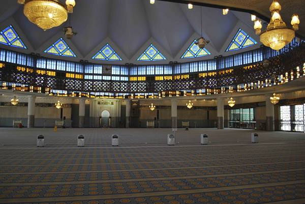 The interior of the mosque