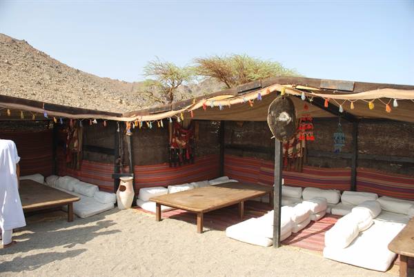 The Bedouin camp in the desert