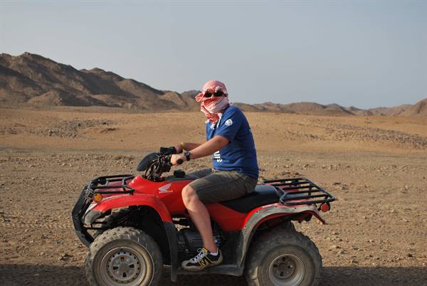 Quad ride in the desert