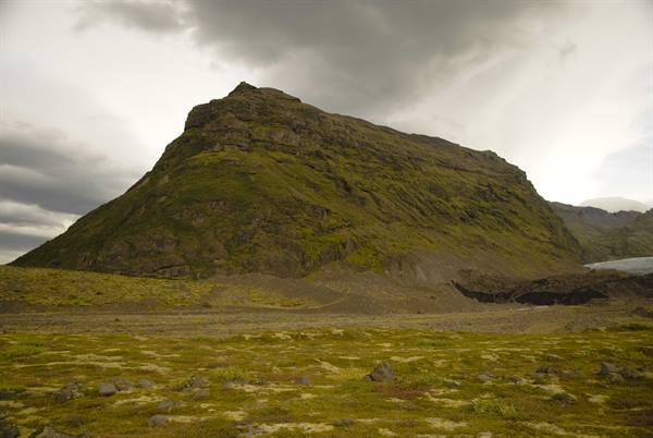 In the moraine of the Skaftafellsjokull 