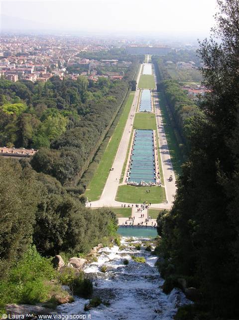 Royal Palace of Caserta... The start of the waterfalls!