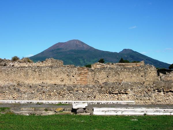 Vesuvius from Pompeii