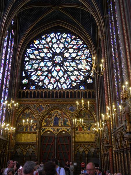 A Gothic rose window