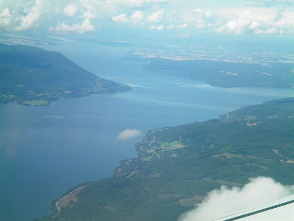 fjord from the plane